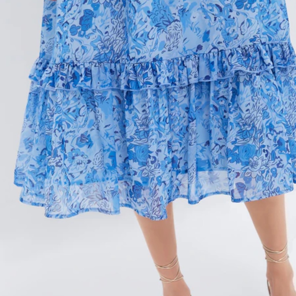Tuckernuck/Hyacinth House NWT Blue Floral Dress - Picture 7 of 7
